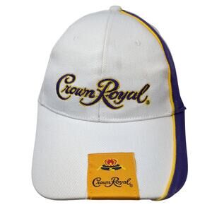 Crown Royal Est. 1939 Fitted Baseball Cap White One Size Embroidered Flexfit